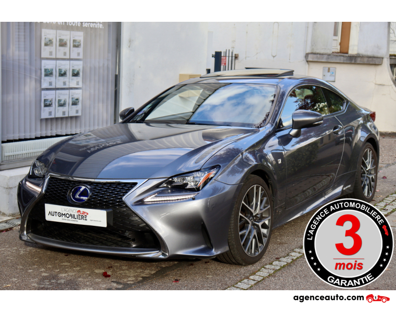 Achat voiture occasion, Auto occasion pas cher | Agence Auto Lexus RC 300h 2.5 i 223 Hybride FSPORT BVA6 (TO, Camera, LED, Sièges Chauff/Elec/Mémo/Ventilés) Gris Année 2016 Automatique Hybride
